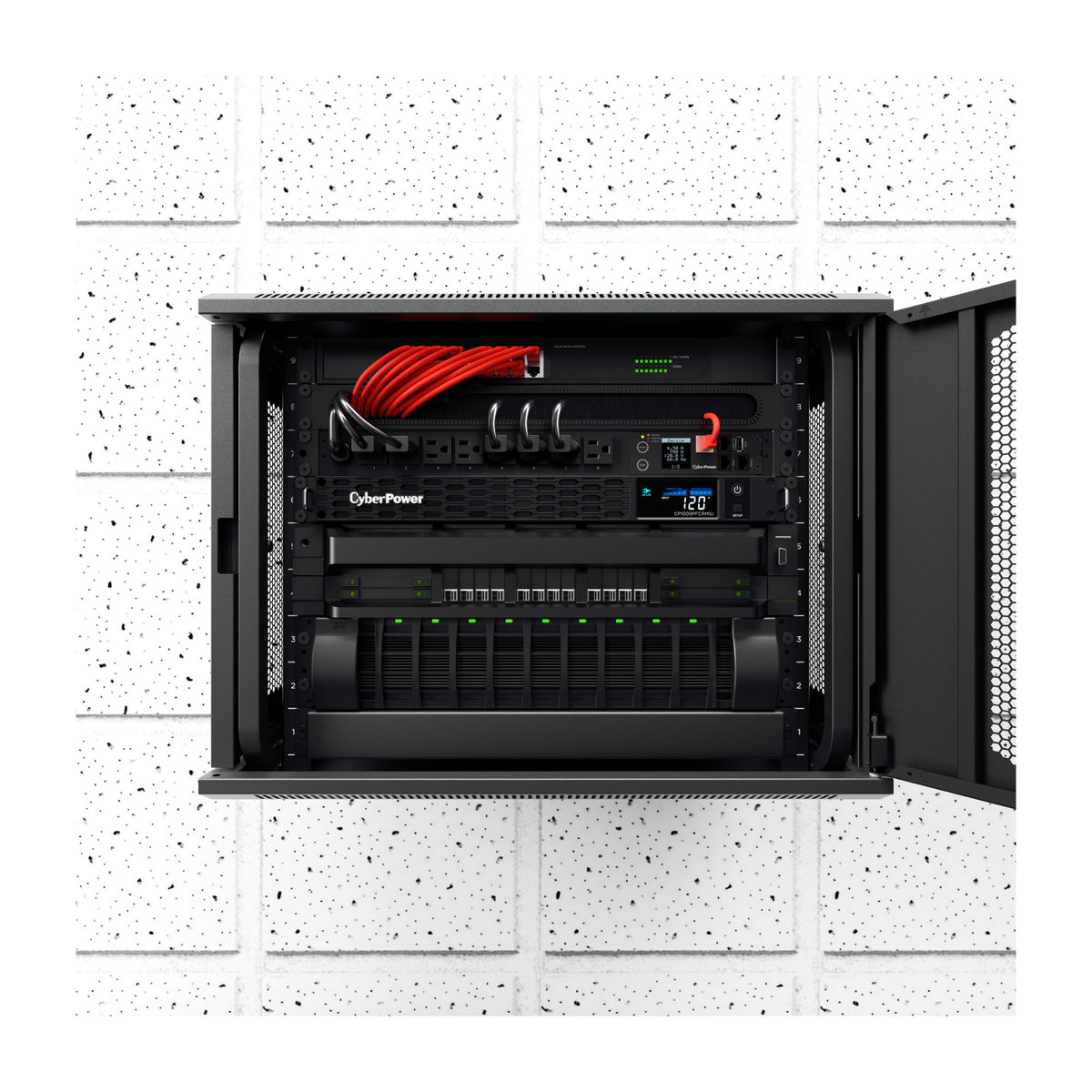CyberPower CP1000PFCRM1U 1000VA/600W 1U Sinewave Rackmount UPS with Automatic Voltage Regulation