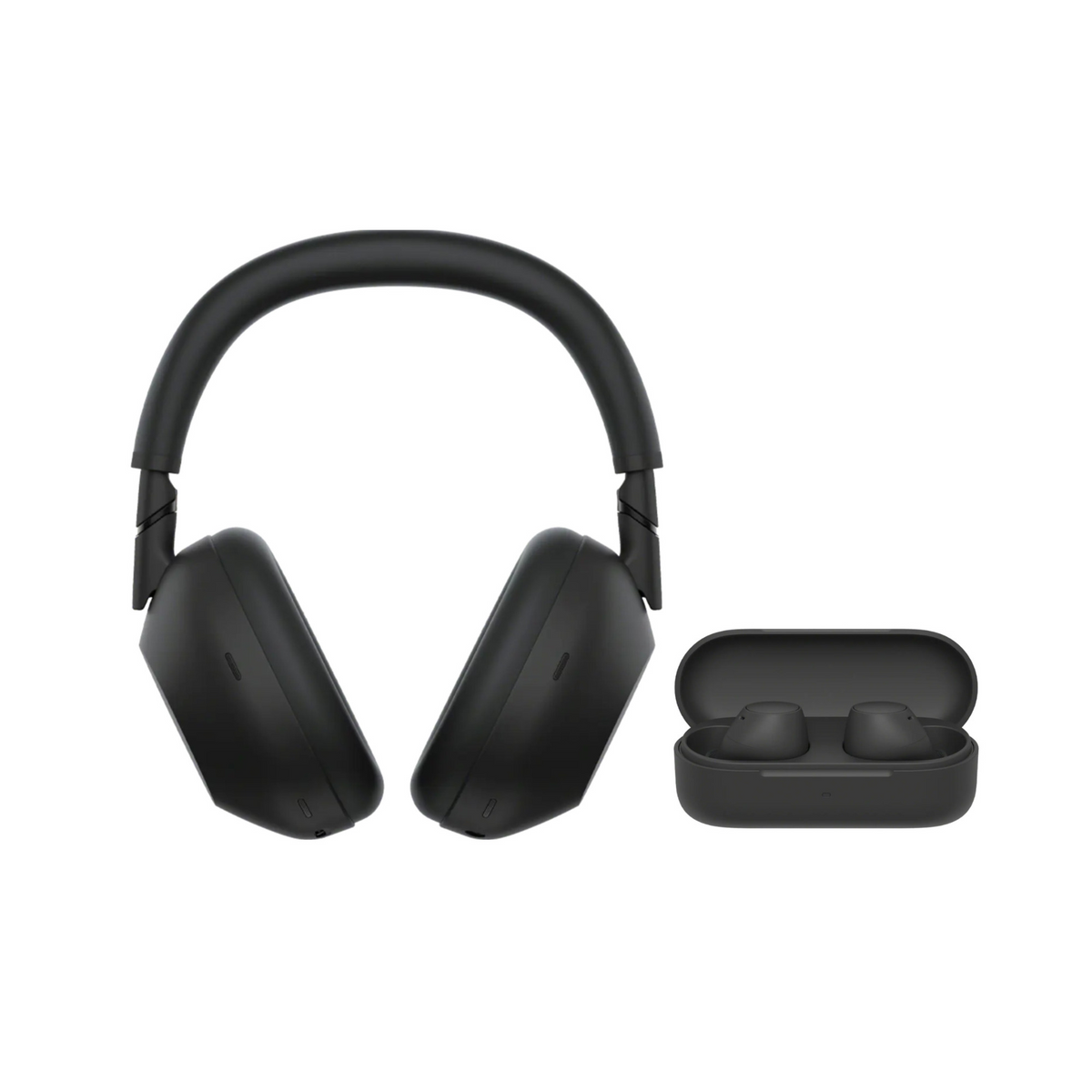 Sony WH-1000XM6 Black Wireless Noise-Canceling Headphones Bundle with Truly Wireless Black Earbuds