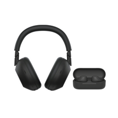 Sony WH-1000XM6 Black Wireless Noise-Canceling Headphones Bundle with Truly Wireless Black Earbuds