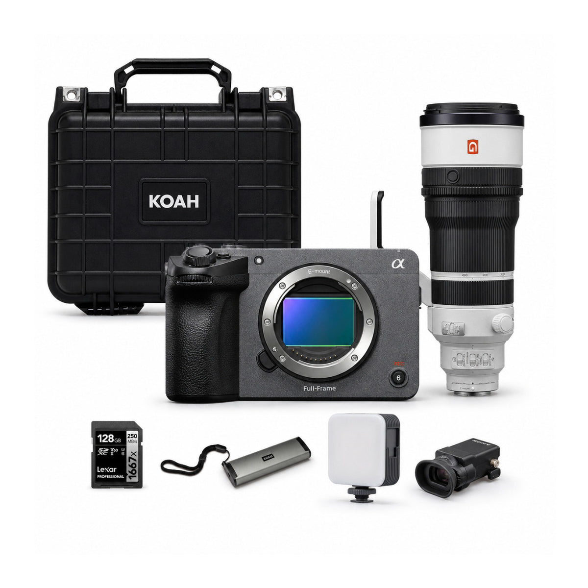 Sony FX5 Cinema Camera with 100-400mm f/4.5 GM OSS Lens and Accessories Bundle