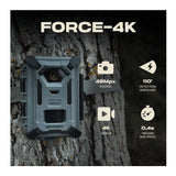Spypoint FORCE-4K 40MP Trail Camera Rugged Exterior with SPLB-10 Compact Solar Panel Bundle