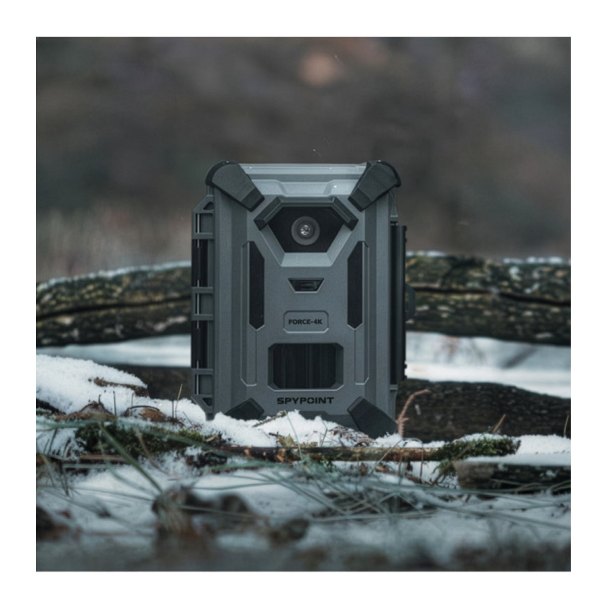Spypoint FORCE-4K Trail Camera Rugged Exterior with SPLB-10 Compact Solar Panel Bundle