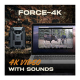 Spypoint FORCE-4K Trail Camera Rugged Exterior with SPLB-10 Compact Solar Panel Bundle