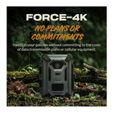 Spypoint FORCE-4K Trail Camera Rugged Exterior with SPLB-10 Compact Solar Panel Bundle