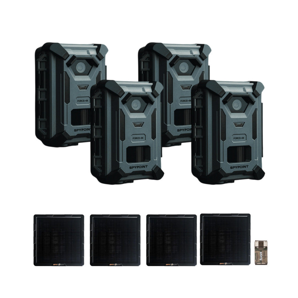 Spypoint FORCE-4K Trail Camera 40MP with SPLB-10 Compact Solar Panel Bundle