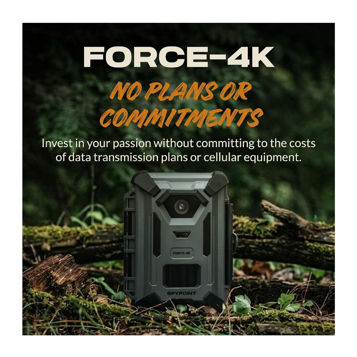 Spypoint FORCE-4K 40MP Trail Camera with SPLB-10 Compact Solar Panel Bundle