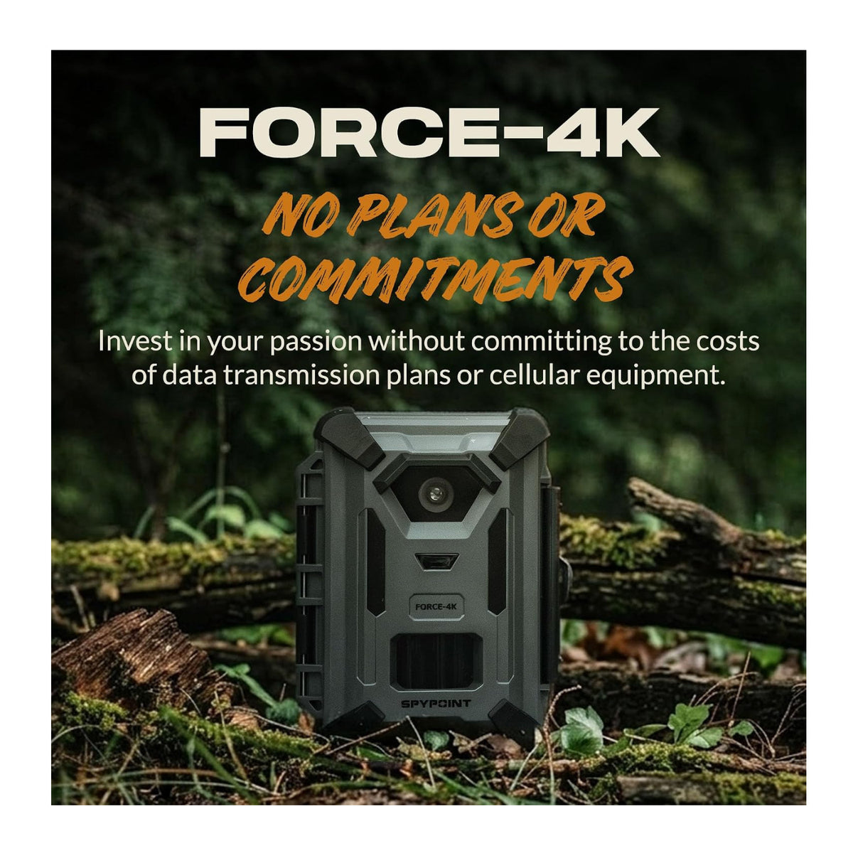 Spypoint FORCE-4K 40MP Trail Camera with SPLB-10 Solar Panel Bundle
