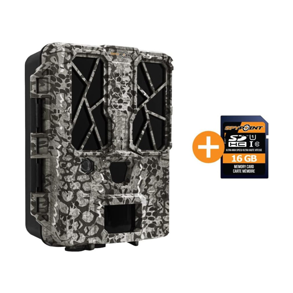 Spypoint 10-Watt Battery Solar Panel (15,000mAh) with FORCE-PRO Trail Camera Bundle