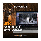 Spypoint FORCE-24 2K Non-Cellular Trail Camera Bundle with Solar Panel and High-Speed Card Reader