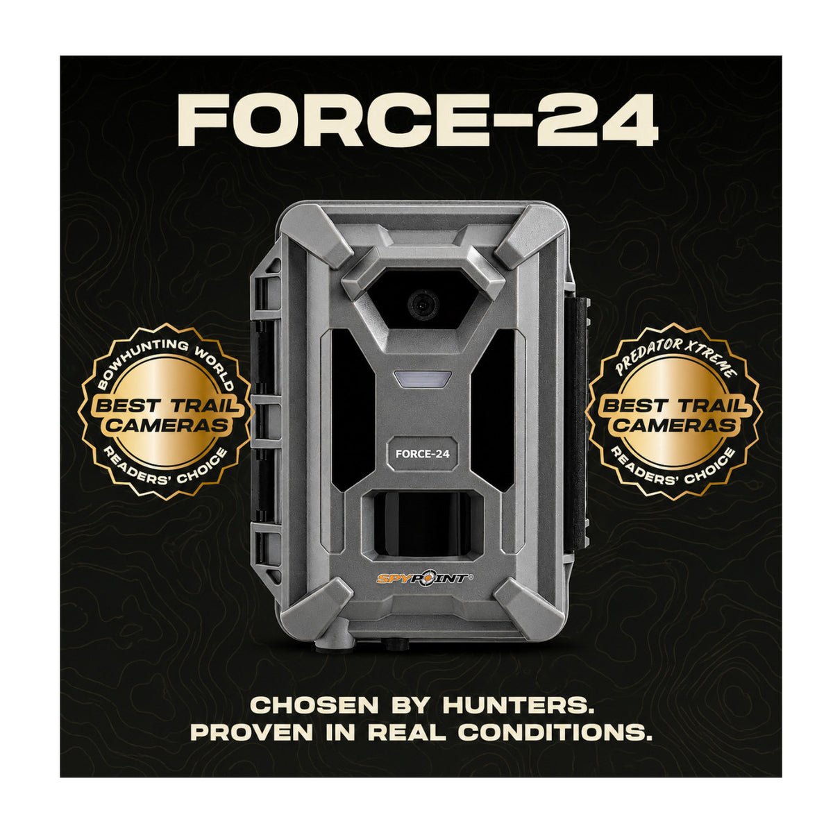 Spypoint FORCE-24 2K Non-Cellular Trail Camera Bundle with Solar Panel and High-Speed Card Reader