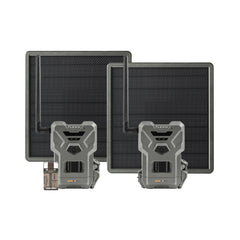 Spypoint Flex-M Trail Camera 2-Pack with Solar Panels and Card Reader (5 Items)