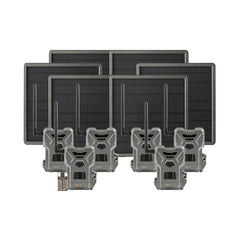 Spypoint Flex-M Trail Camera 6-Pack with Solar Panels and Card Reader (13 Items)
