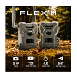 Spypoint Flex-M Trail Camera 2-Pack with 5W Solar Panels and Reader (5 Items)