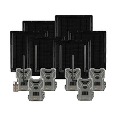 Spypoint Flex-M Trail Camera 6-Pack with 5W Solar Panels and Reader (13 Items)