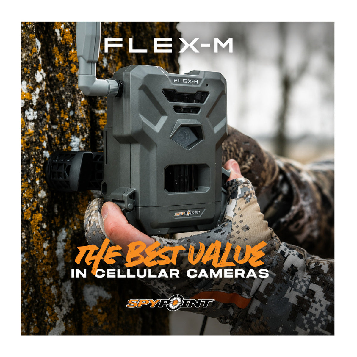 Spypoint Flex-M Trail Camera 6-Pack with 5W Solar Panels and Reader (13 Items)