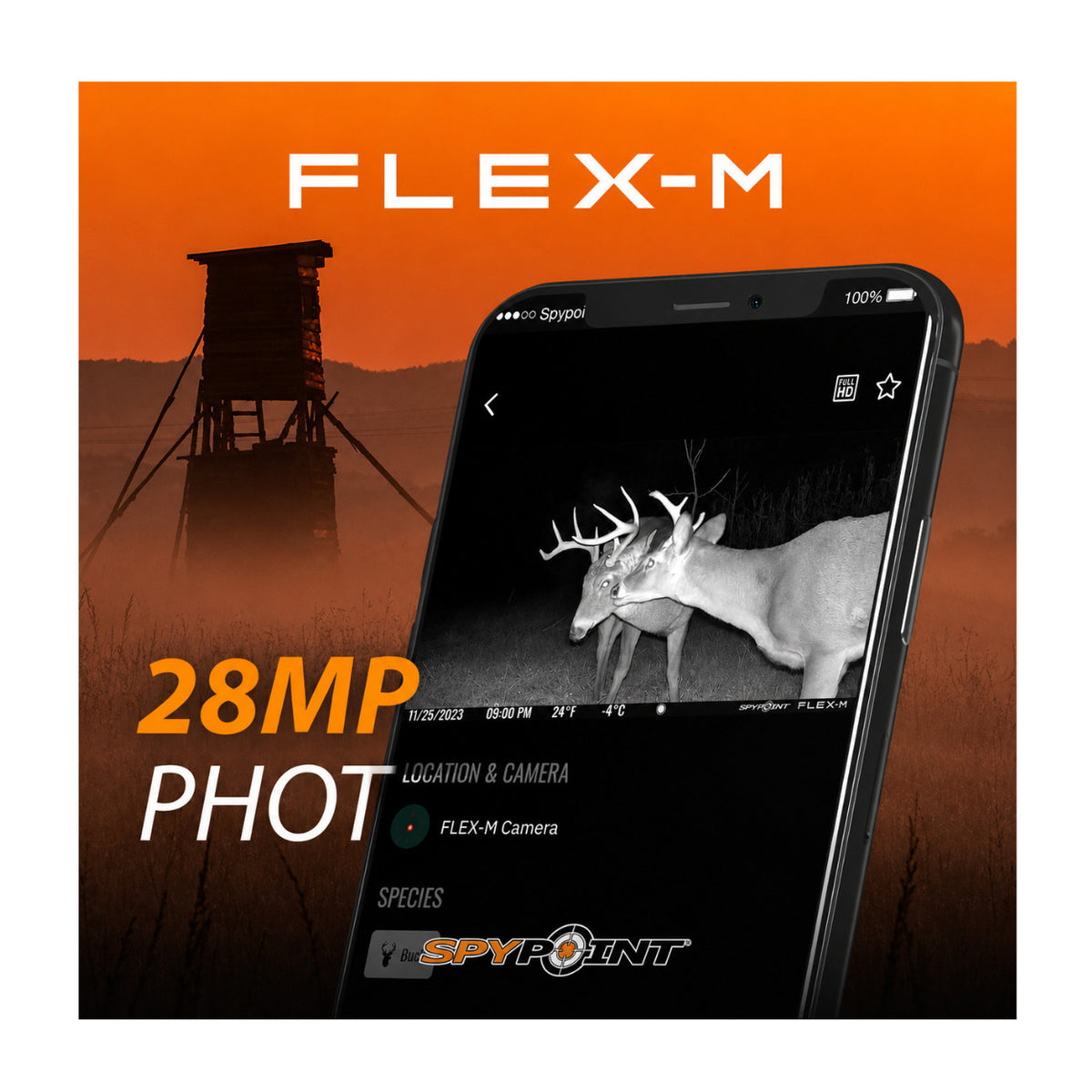 Spypoint Flex-M Trail Camera 10-Pack with 5W Solar Panels and Reader (21 Items)