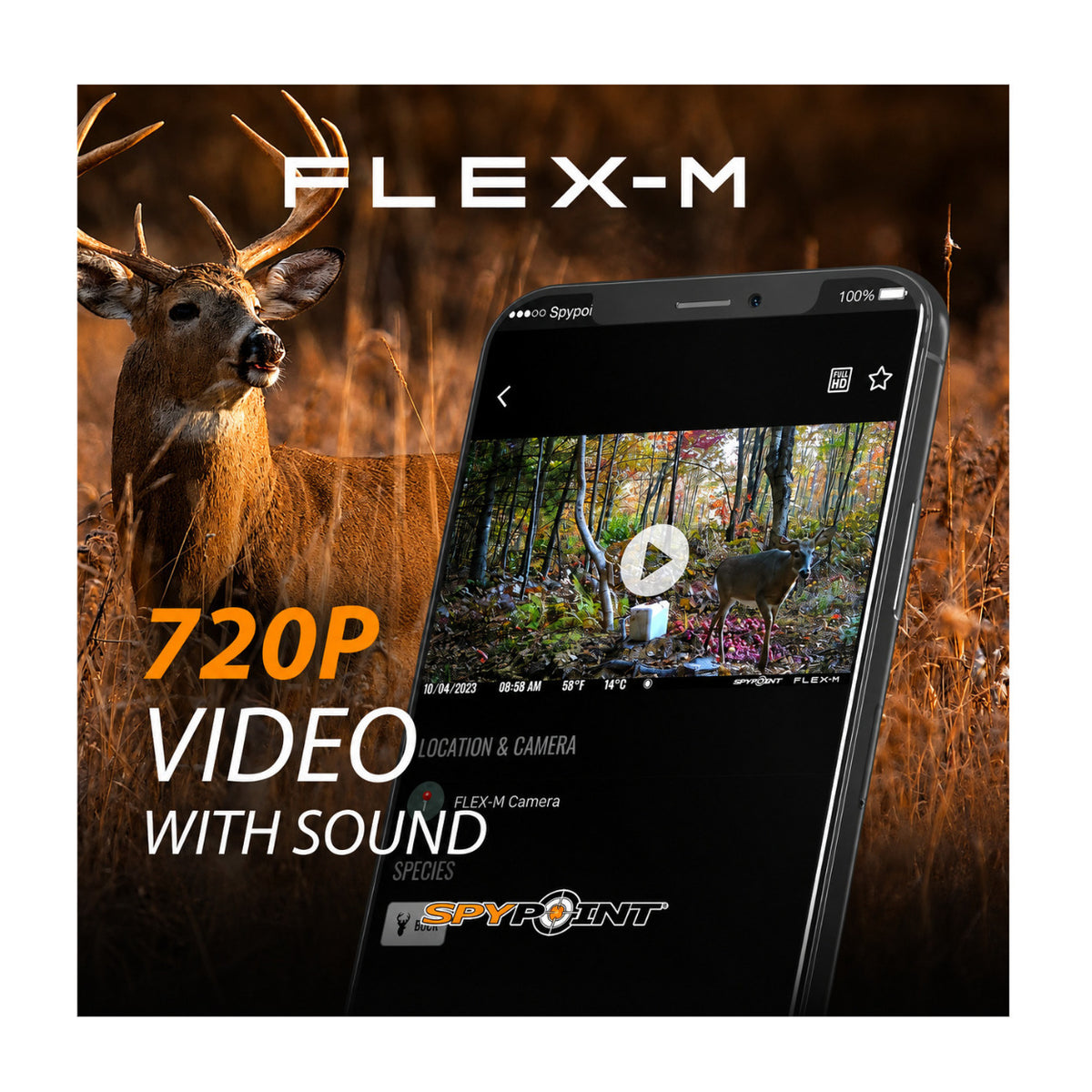 Spypoint Flex-M Trail Camera 10-Pack with 5W Solar Panels and Reader (21 Items)