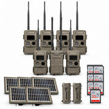 Cuddeback CuddeLink IR Camera (6 Total) with Cell Home and Accessories Bundle