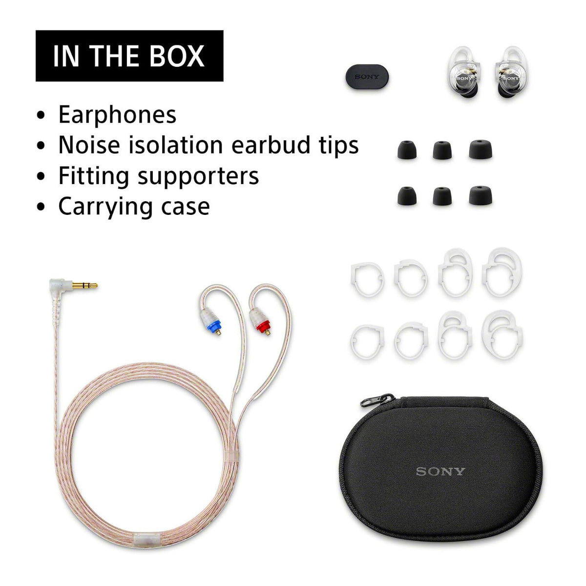 Sony IER-M500 Wired In-Ear Monitor Earphones (Clear)