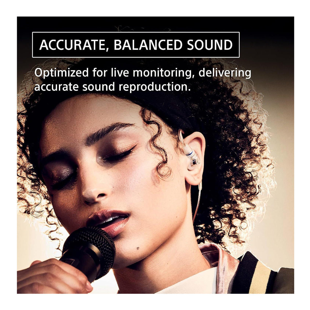 Sony IER-M500 Wired In-Ear Monitor Earphones (Clear)