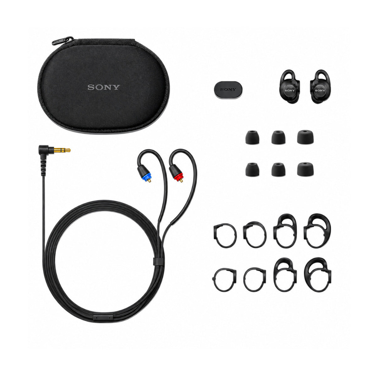 Sony IER-M500 Professional Fully-sealed In-Ear Monitor Headphones with 5mm Dynamic Drive (Black)