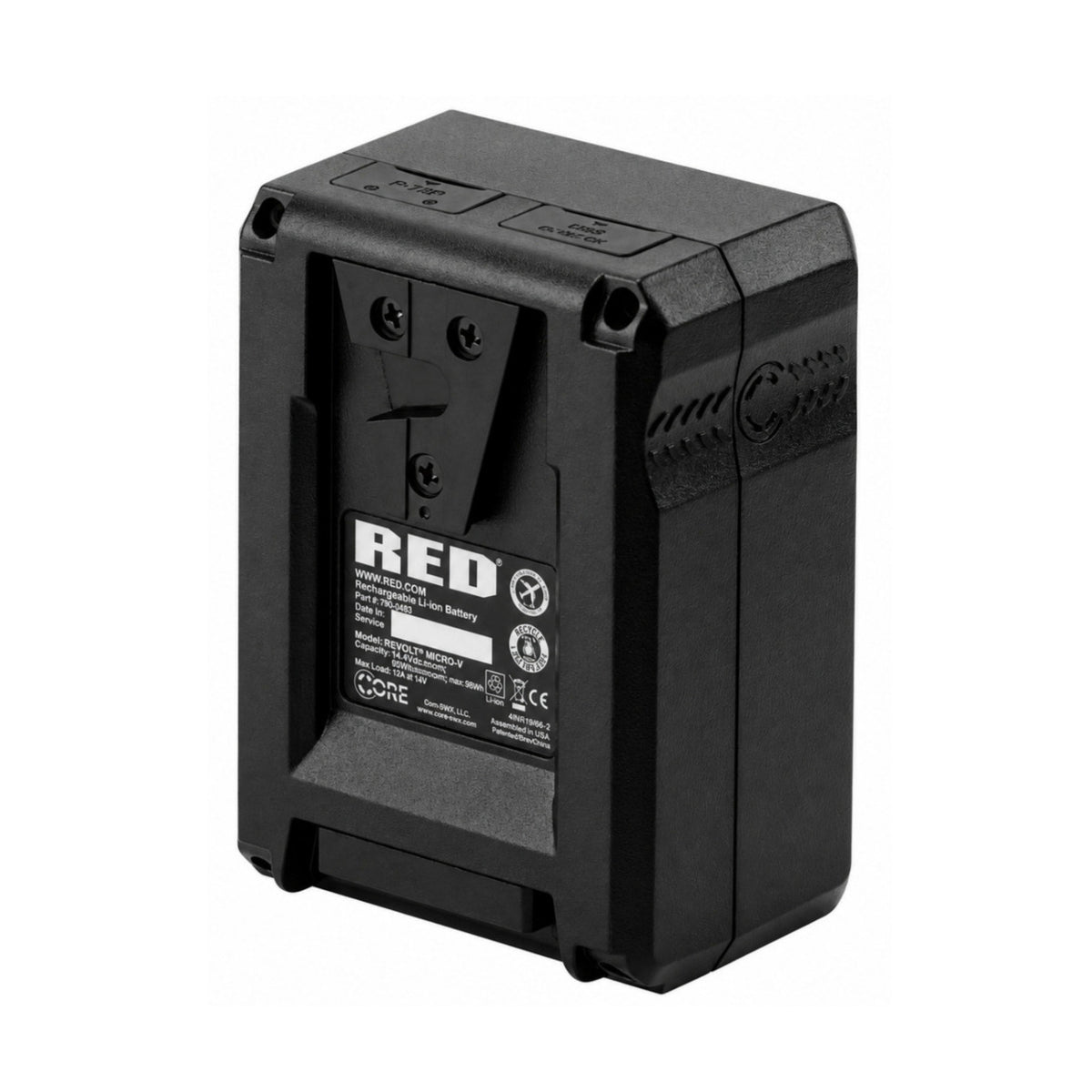 RED Digital Cinema REDVOLT MICRO-V 98Wh 6600mAh V-Lock Cinema Camera Battery with 14.8V DC Output