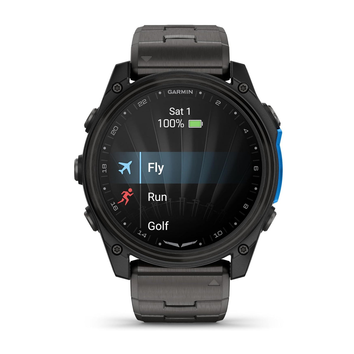 Garmin D2 Mach 2 51mm GPS Aviator Smartwatch with Titanium Bracelet (Carbon Gray Titanium)