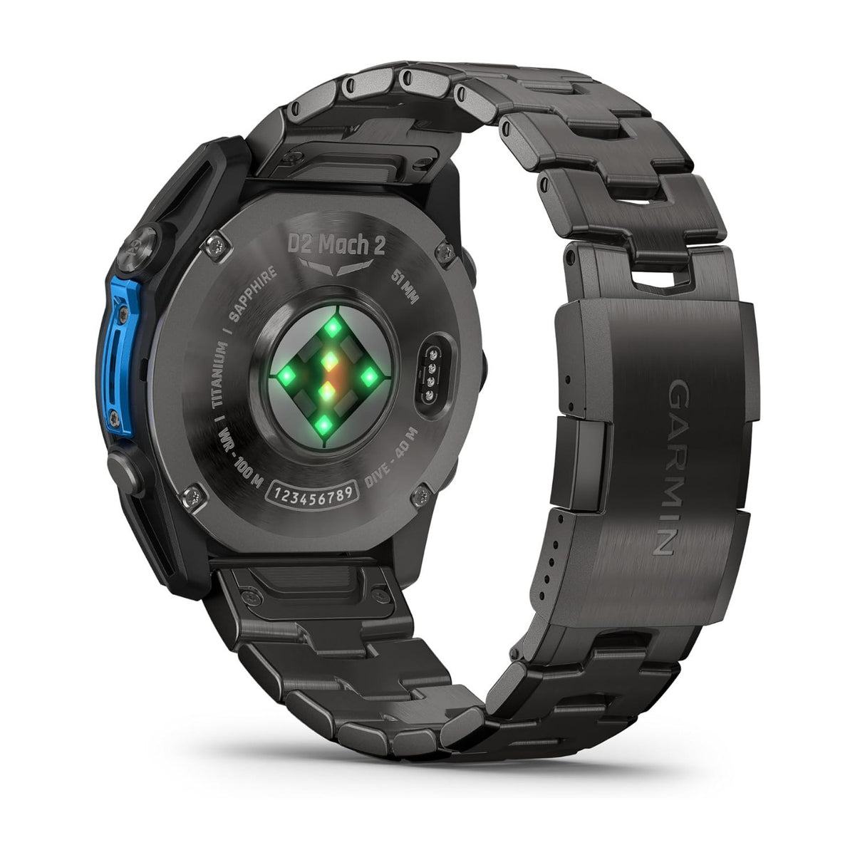 Garmin D2 Mach 2 51mm GPS Aviator Smartwatch with Titanium Bracelet (Carbon Gray Titanium)