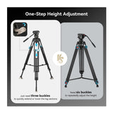 SmallRig FreeBlazer Heavy-Duty Carbon Fiber Tripod Kit with Fluid Head for Video