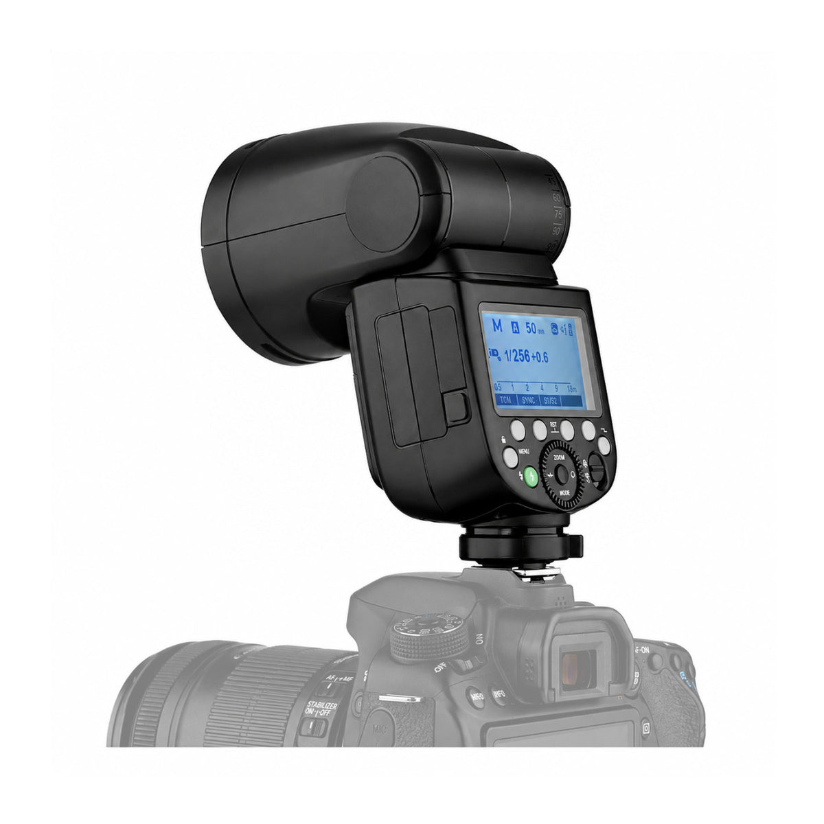 Godox V1S 76W TTL Round Head Camera Flash for Sony Cameras with 28 to 105mm Zoom Coverage