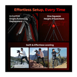 SmallRig x Potato Jet TRIBEX Carbon II Hydraulic Carbon Fiber Tripod with Integrated Fluid Head