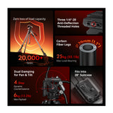 SmallRig x Potato Jet TRIBEX Carbon II Hydraulic Carbon Fiber Tripod with Integrated Fluid Head