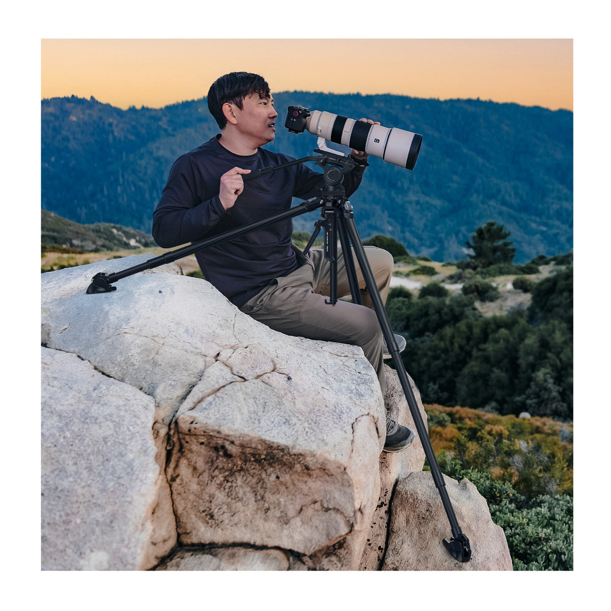 SmallRig x Potato Jet TRIBEX Carbon II Hydraulic Carbon Fiber Tripod with Integrated Fluid Head