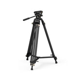 SmallRig AD-01 Heavy-Duty Aluminum Camera Tripod with Fluid Head, Double Tube Legs, and Storage Bag