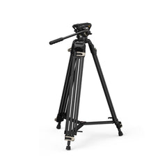 SmallRig AD-01 Heavy-Duty Aluminum Camera Tripod with Fluid Head, Double Tube Legs, and Storage Bag