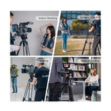 SmallRig AD-01 Heavy-Duty Aluminum Camera Tripod with Fluid Head, Double Tube Legs, and Storage Bag