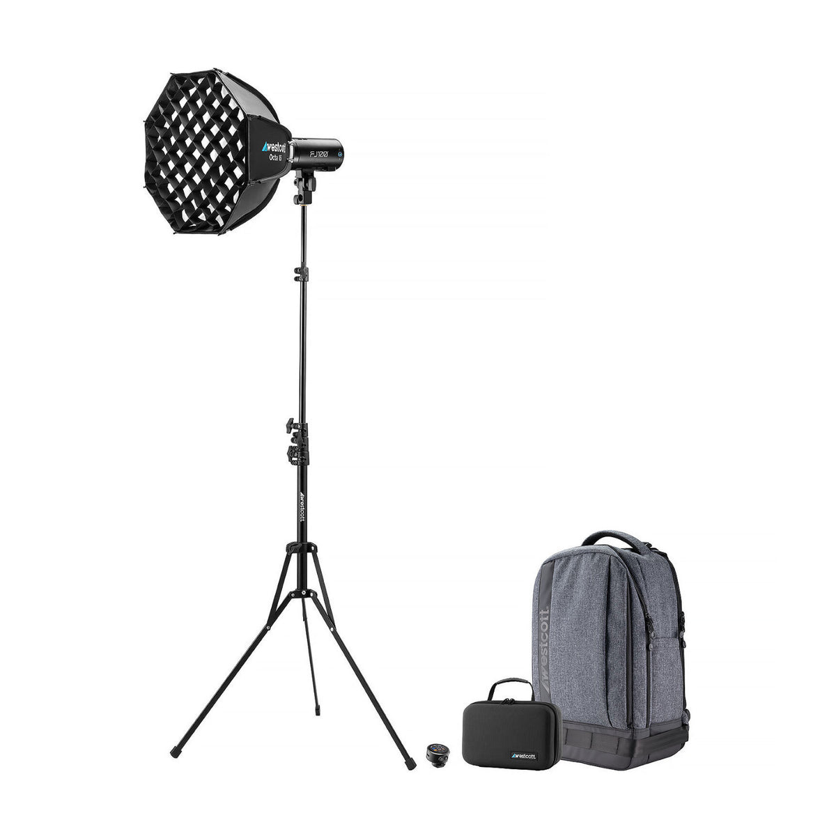Westcott FJ100 100Ws Off Camera Strobe with FJ-T1 M Backpack Bundle
