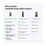 Insta360 Snap Selfie 3.5-inch Touchscreen with Integrated 56-LEDs Fill Light and 550 Nit Brightness