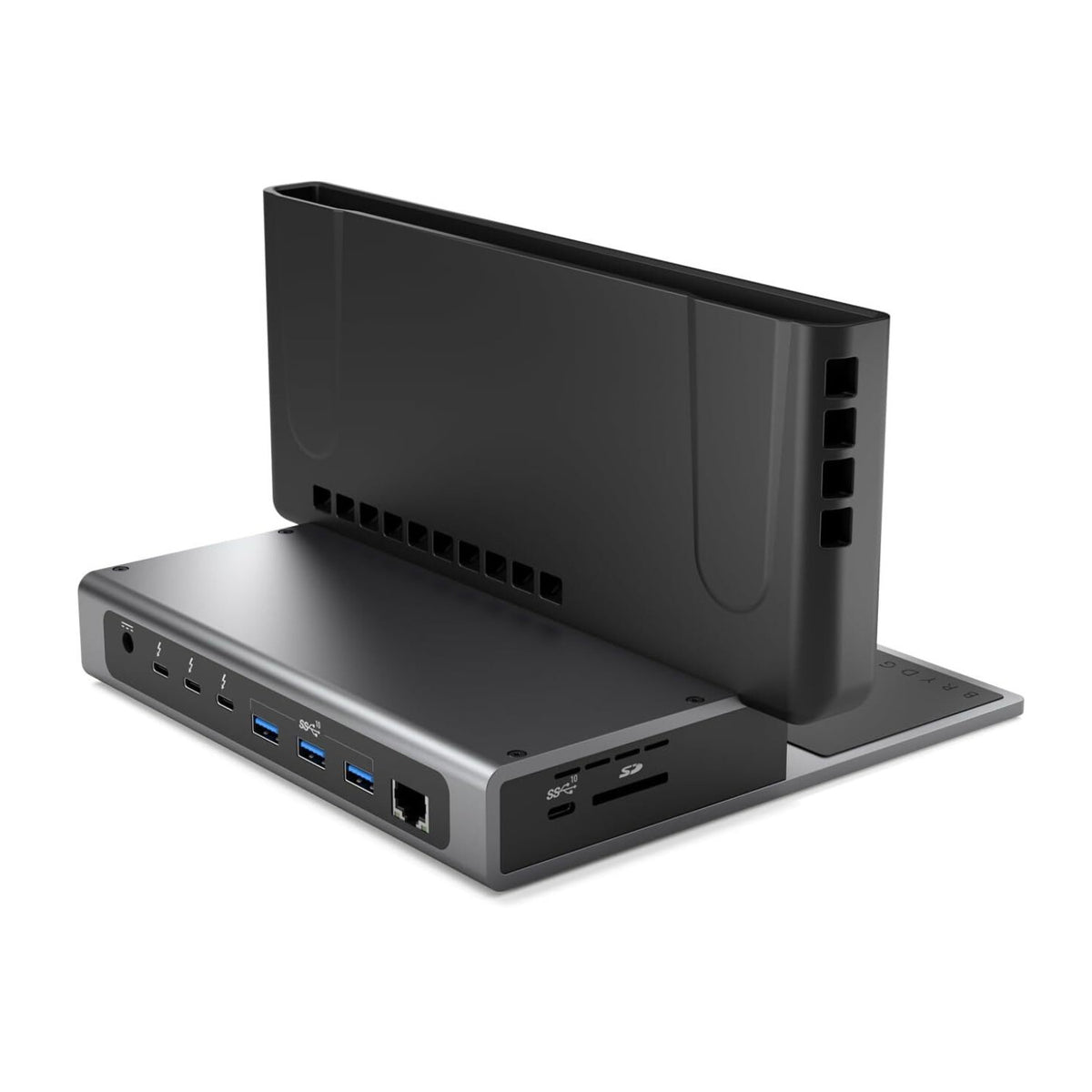 Brydge ProDock Duo TB4 Docking Station for MacBook Pro and Air 13 Inch (Space Gray)