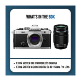 OM SYSTEM OM-3 20MP Mirrorless Camera Bundle with M.Zuiko Digital ED 40-150mm f/4 PRO Lens
