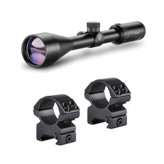 Hawke Vantage 3-9x50 Duplex Reticle 30/30 Riflescope Bundle with 2-Piece 1-inch Mount Rings (Medium)