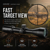 Hawke Vantage 3-9x50 Duplex Reticle 30/30 Riflescope Bundle with 2-Piece 1-inch Mount Rings (Medium)
