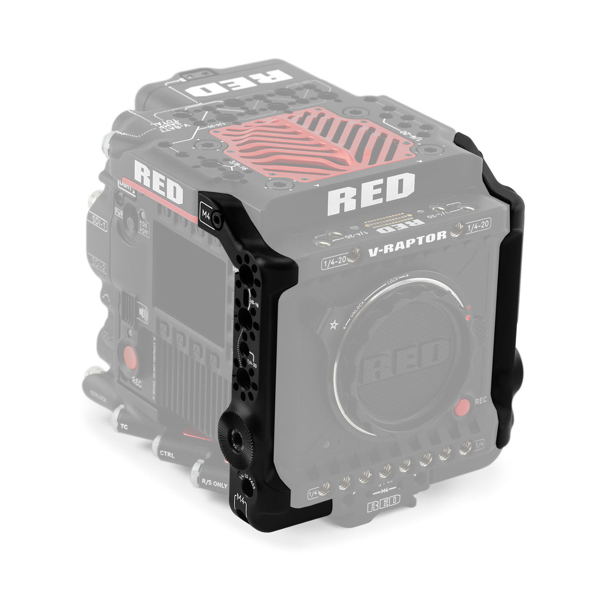 RED Digital Cinema V-RAPTOR Side Ribs, 7075 Aluminum for Accessory Mounting