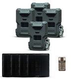 Spypoint FLEX-M2 Trail Camera 32MP with 90ft Detection Range 4-Pack Bundle with Accessories