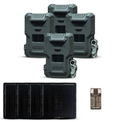 Spypoint FLEX-M2 Trail Camera 32MP with 90ft Detection Range 4-Pack Bundle with Accessories