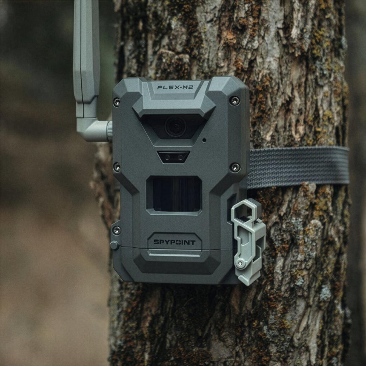 Spypoint FLEX-M2 32MP Trail Camera with 90ft Detection Range and Solar Panel Bundle