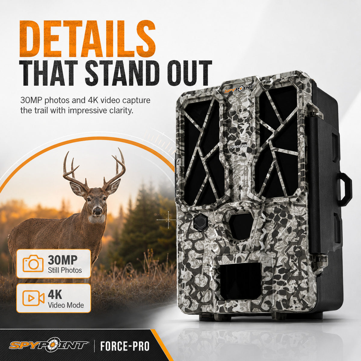 Spypoint 10-Watts Battery Solar Panel (15,000mAh) with FORCE-PRO Trail Camera Bundle