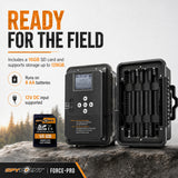 FORCE-PRO Trail Camera with Spypoint 10-Watt (15,000mAh) Battery Solar Panel Bundle