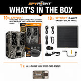 FORCE-PRO Trail Camera with Spypoint 10-Watt (15,000mAh) Battery Solar Panel Bundle