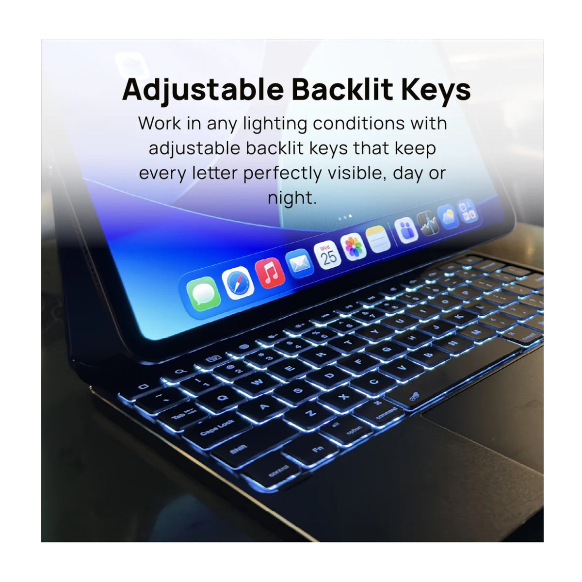 Brydge MAX 11.0 Aluminum Keyboard for 11 Inch iPad Air and Pro (Silver)